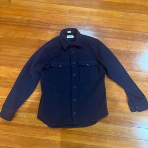 Taylor Stitch Navy Wool Shirt Jacket Size 40/medium